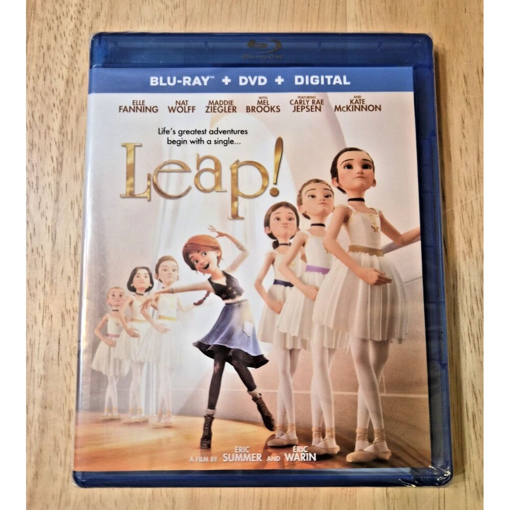 Leap! Blu-ray & DVD & digitalHD By Elle Fanning  NEW and SEALED